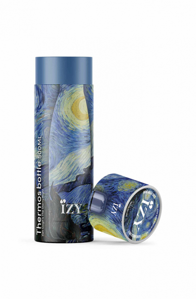 IZY Bottle, Art Collection, Thermo Bottle, Van Gogh - Starry Night, 500 ml, incl. giftbox, item no. IZY13008