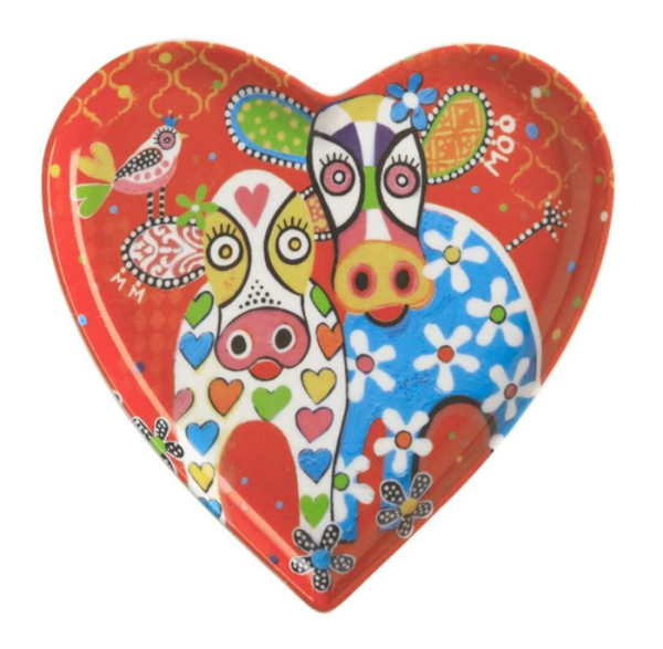 M&W LOVE HEARTS, Teller Happy Moo Day, Ø 15,5cm, Art.-Nr. DX0695