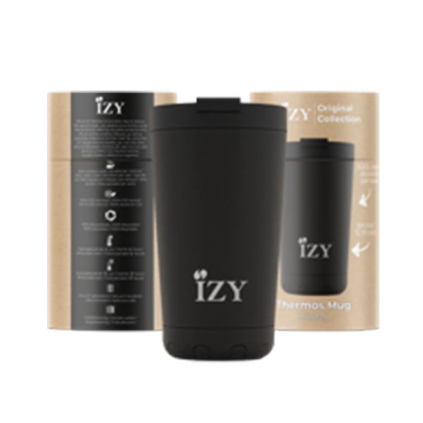 IZY Mug, Original Collection, Black, 350 ml, incl. giftbox, item no. IZY15003