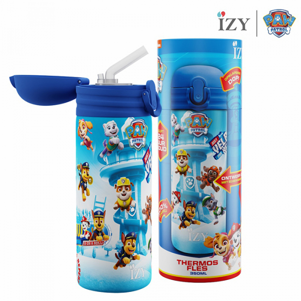 IZY Kinderflasche, Thermoskanne, Paw Patrol, Refresh - Blue, 350 ml, inkl. Geschenkbox, Art.-Nr. IZY8002
