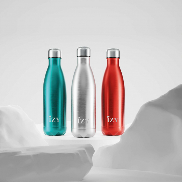 IZY Bottle, Orignal Collection, Thermoskanne, Chrome Silver, 500 ml, inkl. Geschenkbox, Art.-Nr. IZY1002