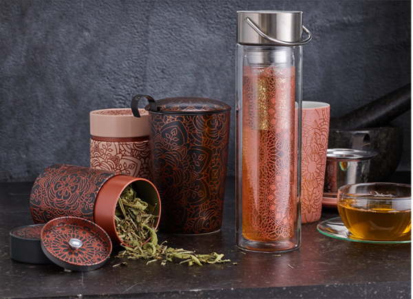 Eigenart, Teebereiter, Flowtea, Mandala, Orange, Art.Nr.: FT50025