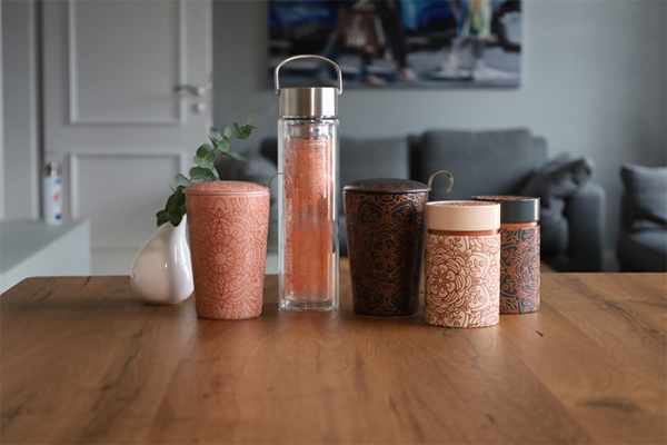 Eigenart, Teebereiter, Flowtea, Mandala, Orange, Art.Nr.: FT50025