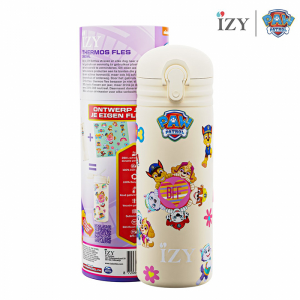 IZY Kids Bottle, Thermo Bottle, Paw Patrol, Friends Forever, 350 ml, incl. giftbox, item no. IZY8001