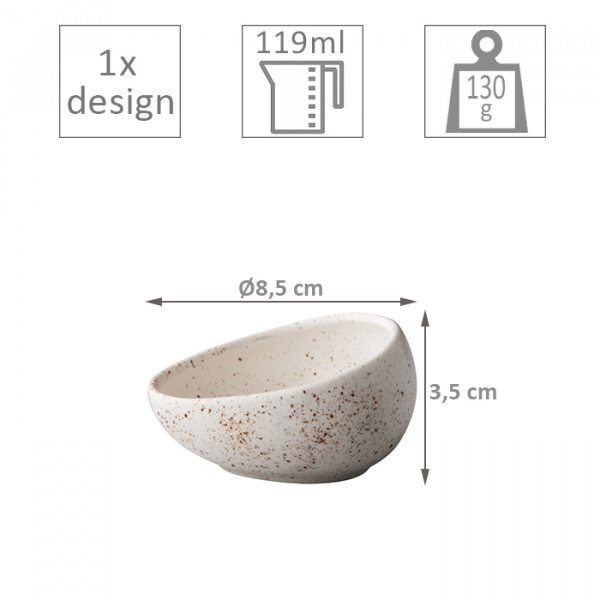 Q Authentic, Sauce Bowl, Tinto White, Ø 8,9 cm, Item no. QU63007