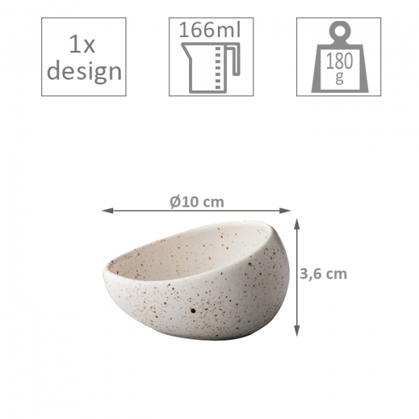 Q Authentic, Schale, Tinto White, Ø 10 cm, Art.-Nr. QU63008