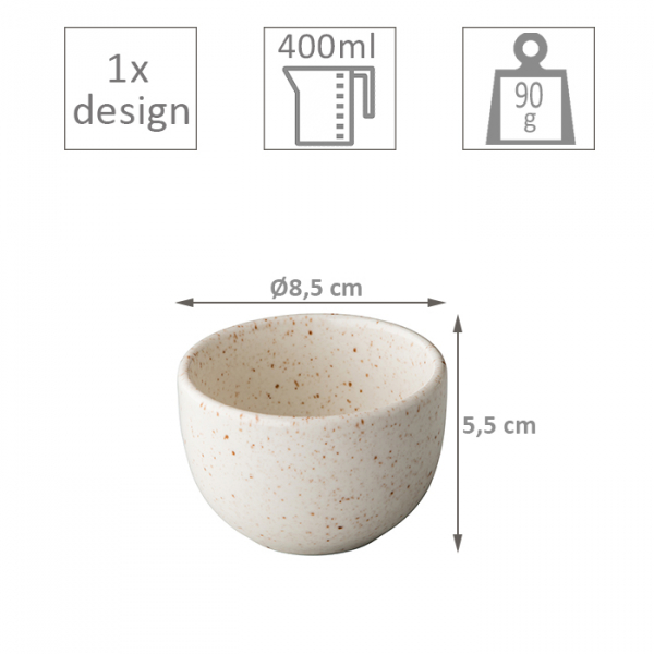 Q Authentic, Sauce Bowl, Tinto White, Ø 9 cm, Item no. QU63015
