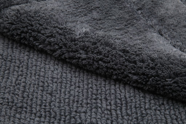 Casalanas - Santorin, doppelseitiger, schwerer Badteppich, Dunkelgrau, verschiedene Größen