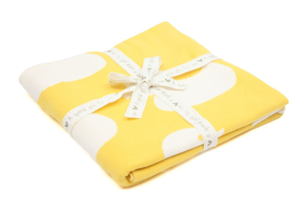 Casalanas Kinderdecke, 100% Baumwolle, 100 x 80 cm, Enten Motiv, verschiedene Farben