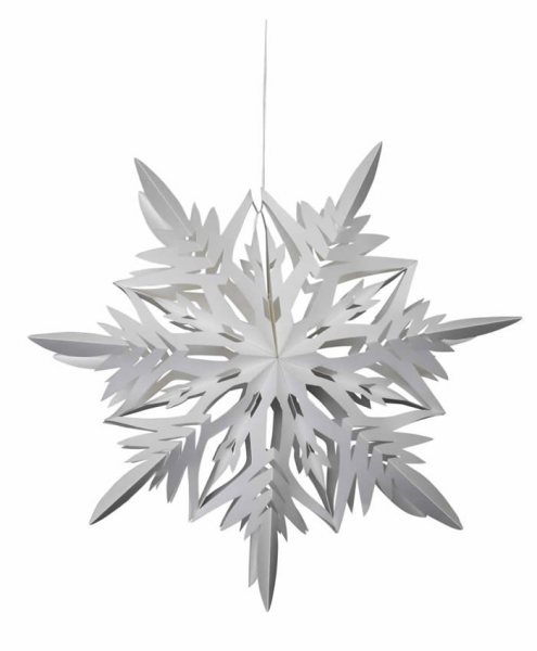 Casalanas window decoration, snowflake Ice Needle, Ø 33 cm, white, item no. 3412