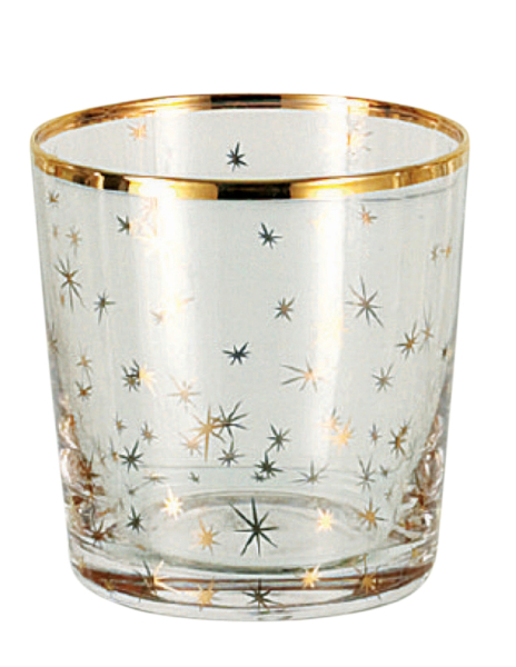 Hoff Interieur, Glassy Gold, Christmas glass set 6 pieces, Gold, item no. 1666