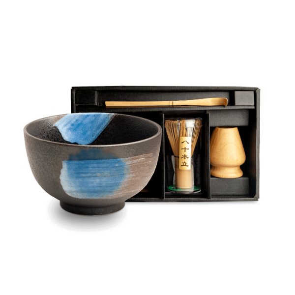 EDO Japan, Matchaset, Kurosuishou, Ø13x7 cm, 4Stk, Art.-Nr. 6042815