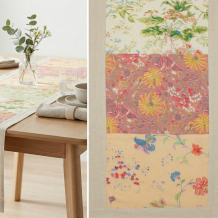 Casalanas table runner, Marrone, 180x35 cm, brown, 100% cotton, handmade, item no. 5034