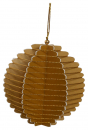 Casalanas Christbaumschmuck, goldene 3D Kugel, 8x8 cm, gold, Art.-Nr. 3290