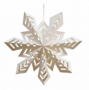 Casalanas Fensterdeko, Schneeflocke Stellar, Ø 26 cm, weiß, Art.-Nr. 3375