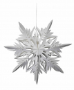 Casalanas Fensterdeko, Schneeflocke Ice Needle, Ø 33 cm, weiß, Art.-Nr. 3412
