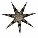 Casalanas illuminable window decoration, star Black Centauri, Ø 80 cm, black, item no. 3474