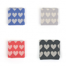 Bunzlau Castle, Tea Towel, Hearts, 65x65 cm