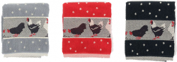 Bunzlau Castle, Kitchen Towel, Chickens, 53x60cm
