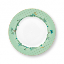 Pip Studio, Plate, Jolie Gold Dots Green, Ø 26.5 cm, Art.-Nr. 51.001.278
