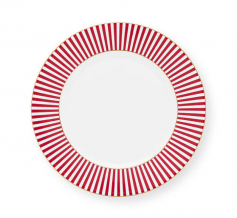 Pip Studio, Teller, Royal Stripes Dunkelrosa, Ø 17 cm, Art.-Nr.51.001.344