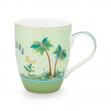Pip Studio, Mug Large, Jolie Gold Dots Green, 350 ml, Art.-Nr. 51.002.296
