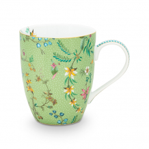Pip Studio, Mug Large, Jolie Flowers Green, 350 ml, Art.-Nr. 51.002.297