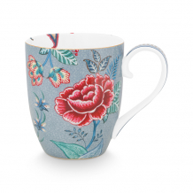 Pip Studio, Mug XL, Flower Festival, Light Blue, 450 ml, Art.-Nr. 51.002.310