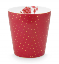 Pip Studio, Becher, Royal Dots Dunkelrosa, 230 ml, Art.-Nr. 51.002.384