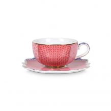 Pip Studio, Espressotasse mit Untersetzer, Royal Pink, 125 ml, Art.-Nr. 51.004.026