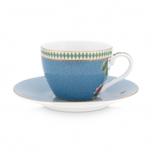 Pip Studio, Espressotasse mit Untersetzer, La Majorelle Blue, 120 ml, Art.-Nr. 51.004.108