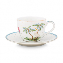 Pip Studio, Espressotasse mit Untersetzer, Jolie Dots Gold, 280 ml, Art.-Nr. 51.004.117