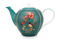 Pip Studio, Tea Pot Large,  Winter Wonderland Squirrel-Green, 1.6ltr, Item No. 51.005.056