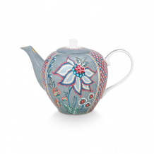 Pip Studio, Tea Pot Large, Flower Festival, Light Blue , 1.6 ltr., Art.-Nr. 51.005.066