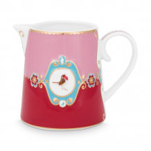 Pip Studio, Milchkanne, Love Birds Medallion, Rot-Pink, 270 ml, Art.-Nr. 51.007.009