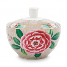 Pip Studio, Zuckerdose, Blushing Birds Khaki, 300 ml, Art.-Nr. 51.008.034