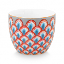Pip Studio, Eierbecher, Flower Festival Scallop, Rot-hellblau, Art.-Nr. 51.011.033