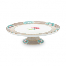 Pip Studio, Cake Tray, Blushing Birds Khaki, 30.5 cm, Art.-Nr. 51.018.088