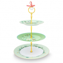 Pip Studio, Cake Stand 3 Layers, Jolie Green, 17-21-26.5 cm, Art.-Nr. 51.018.119