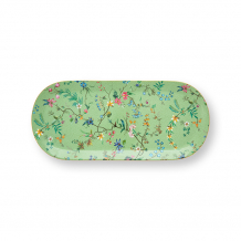 Pip Studio, Cake Tray Rectangular, Jolie Flowers Green, 33.3x15.5 cm, Art.-Nr. 51.018.121