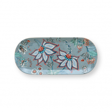 Pip Studio, Cake Tray Rectangular, Flower Festival, Light Blue, 33.3x15.5 cm, Art.-Nr. 51.018.129