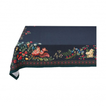 Pip Studio, Table Cloth, Winter Wonderland, Overall Dark Blue, Ø 140x180cm, Art.-Nr. 51.035.039