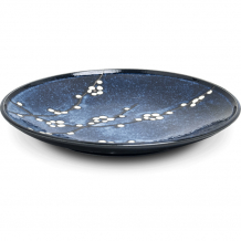 Edo Japan, Teller, Hanablue, Blau, Ø 22,5x3 cm, Art.-Nr. 6040840