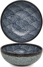 Edo Japan, Bowl Wave, Blue, Ø 15,5x5 cm, Item No. 6041011