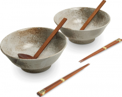 Edo Japan, Bowl Set Hikari, Brown, Ø 22x9 cm, Item No. 6050102