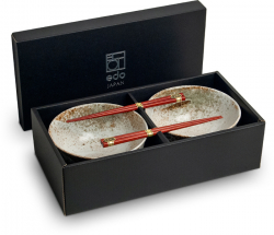 Edo Japan, Bowl Set Hikari, Brown, Ø 17x9 cm, Item No. 6053000