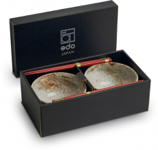 Edo Japan, Bowl Set Hikari, Brown, Ø 13x7 cm, Item No. 6053013