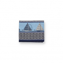 Bunzlau Castle, Tea Towel, Boat, 65x65 cm, blue, Art.-Nr. 6122