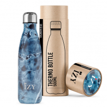 IZY Bottle, Orignal Collection, Thermoskanne, Marble Blue, 500 ml, inkl. Geschenkbox, Art.-Nr. IZY5002