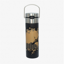Eigenart, Leeza, Thermo Trinkflasche, Komorebi, Schwarz, inklusive Filter, Art.Nr.: BZ110019
